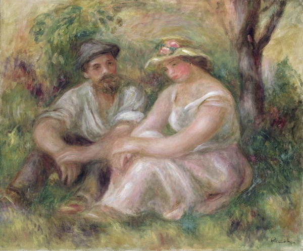 Conversation by Pierre-Auguste Renoir